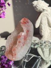 Load image into Gallery viewer, Red rainbow amethyst geode healing crystals 3108
