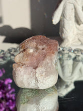 Load image into Gallery viewer, Pink sugar rainbow amethyst geode healing crystals 3108
