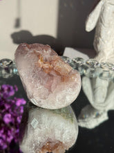 Load image into Gallery viewer, Pink sugar rainbow amethyst geode healing crystals 3108

