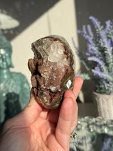 Load image into Gallery viewer, Red rainbow amethyst geode healing crystals 3107
