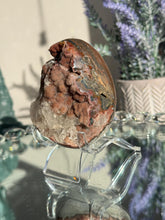 Load image into Gallery viewer, Red rainbow amethyst geode healing crystals 3107
