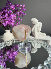 Load image into Gallery viewer, Pinky Rainbow amethyst geode 3120
