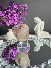 Load image into Gallery viewer, Pinky Rainbow amethyst geode 3120
