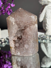 Load image into Gallery viewer, Light pink sugar rainbow amethyst tower 3120
