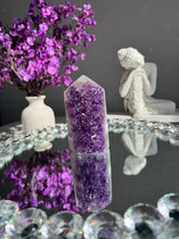 Load image into Gallery viewer, Amethyst Crystal Point Tower, Raw Stone 3118
