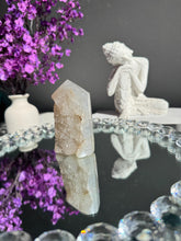 Load image into Gallery viewer, Sugar druzy quartz tower 3118 sugar amethyst
