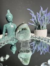 Load image into Gallery viewer, Green Rainbow amethyst geode 3118
