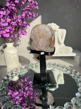 Load image into Gallery viewer, Druzy quartz geode on stand healing crystals 3110
