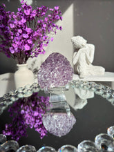 Load image into Gallery viewer, Sugar amethyst geode with agate  3130
