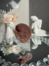 Load image into Gallery viewer, Burnt orange sugar druzy agate geode 3130
