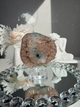 Load image into Gallery viewer, Brown rainbow amethyst geode 3134
