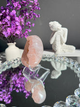 Load image into Gallery viewer, Pink Rainbow amethyst geode with calcite 3118
