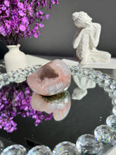 Load image into Gallery viewer, Pink Rainbow amethyst geode 3118
