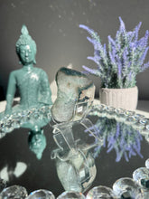 Load image into Gallery viewer, Green Rainbow amethyst geode 3118
