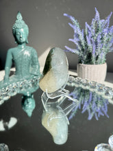 Load image into Gallery viewer, Green Rainbow amethyst geode 3119
