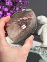 Load image into Gallery viewer, amethyst geode with pink and green 3119
