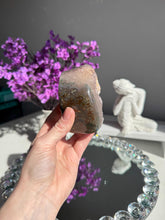 Load image into Gallery viewer, amethyst geode with pink and green 3119
