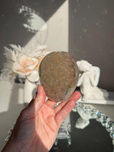 Load image into Gallery viewer, Orange yellow and green rainbow amethyst geode 3129
