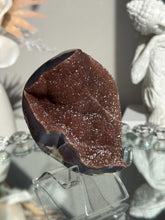 Load image into Gallery viewer, Burnt orange sugar druzy agate geode 3130
