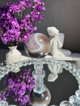 Load image into Gallery viewer, amethyst sphere with agate 3151
