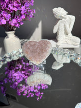 Load image into Gallery viewer, Druzy amethyst heart 3155
