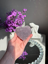 Load image into Gallery viewer, Druzy Amethyst heart 3155
