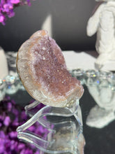 Load image into Gallery viewer, Druzy Amethyst heart 3153
