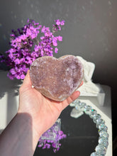 Load image into Gallery viewer, Druzy Amethyst heart 3153
