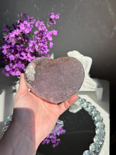 Load image into Gallery viewer, Druzy Amethyst heart 3153
