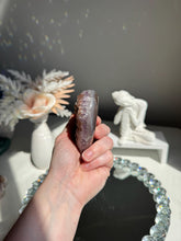 Load image into Gallery viewer, Orange rainbow Amethyst heart 3154
