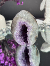 Load image into Gallery viewer, Druzy amethyst egg with jasper 3154
