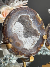 Load image into Gallery viewer, Agate Geode Jewelry Box, Druzy Quartz Crystal, Home Decor Stone 3139

