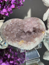 Load image into Gallery viewer, Druzy Amethyst heart 3151
