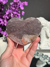Load image into Gallery viewer, Druzy Amethyst heart 3155
