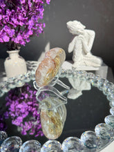 Load image into Gallery viewer, Druzy Amethyst heart 3153
