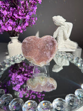 Load image into Gallery viewer, Druzy Amethyst heart 3153
