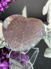 Load image into Gallery viewer, Druzy Amethyst heart 3153
