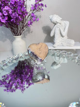 Load image into Gallery viewer, Sugar druzy Rainbow amethyst heart 3168
