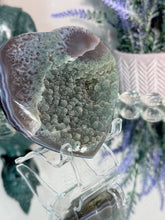 Load image into Gallery viewer, Green Amethyst Heart, Rainbow Crystal Decor, Uruguay Mineral
