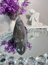 Load image into Gallery viewer, Unique Amethyst Crystal Freeform Druzy Amethyst Agate  Crystal Amethyst Geode Flame Healing Energy Crystal for Home Decor Crystal 3178
