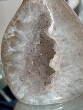 Load image into Gallery viewer, Druzy Sugar Quartz Flame Agate and Quartz Freeform Crystal Amethyst Geode Flame Healing Energy Crystal for Home Decor  3178
