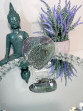 Load image into Gallery viewer, Green Amethyst Heart, Rainbow Crystal Decor, Uruguay Mineral
