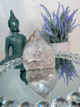 Load image into Gallery viewer, Unique Amethyst Crystal Freeform Druzy Amethyst Agate and Quartz Freeform Crystal Amethyst Geode Flame  Energy Crystal for Home Decor 3178
