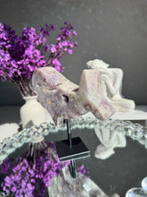 Load image into Gallery viewer, Rare Pink amethyst whale with amethyst 3198
