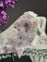 Load image into Gallery viewer, Rare Pink amethyst whale with amethyst 3198

