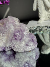Load image into Gallery viewer, Rare Pink amethyst skull with amethyst 3196
