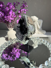 Load image into Gallery viewer, Druzy Amethyst geode with jasper healing crystals 3202
