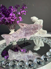 Load image into Gallery viewer, Druzy Pink amethyst shark with amethyst 3197

