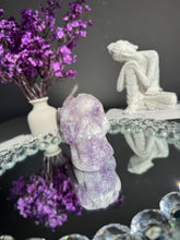 Load image into Gallery viewer, Rare Pink amethyst skull with amethyst 3196
