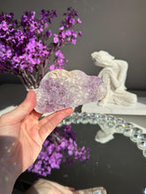 Load image into Gallery viewer, Druzy Pink amethyst  cloud with amethyst 3198
